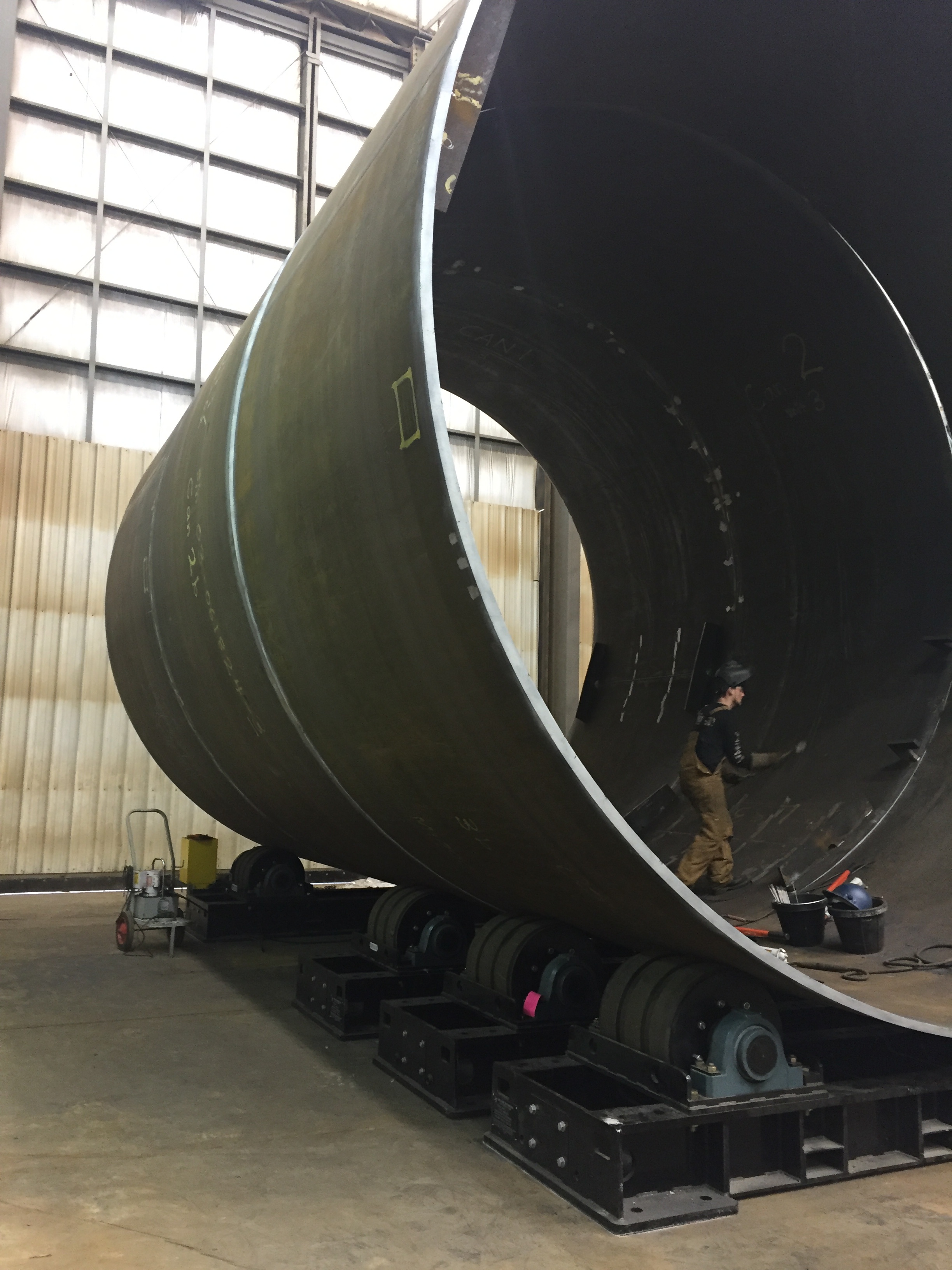 200-ton tank turning rolls