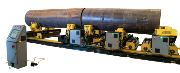 growing line pipe jointing system for welding pipe