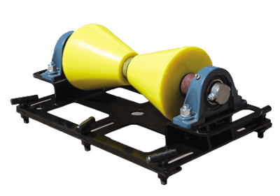 2 to 24 inch horizontal pipe rigging rollers with 1-ton capacity