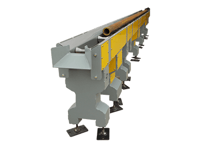 pipe conveyor system for light duty applications