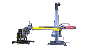 miller XMT MIG welding manipulator and positioner system