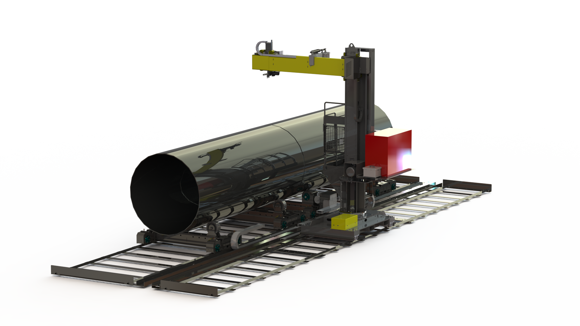 MIG manipulator and turning roll set