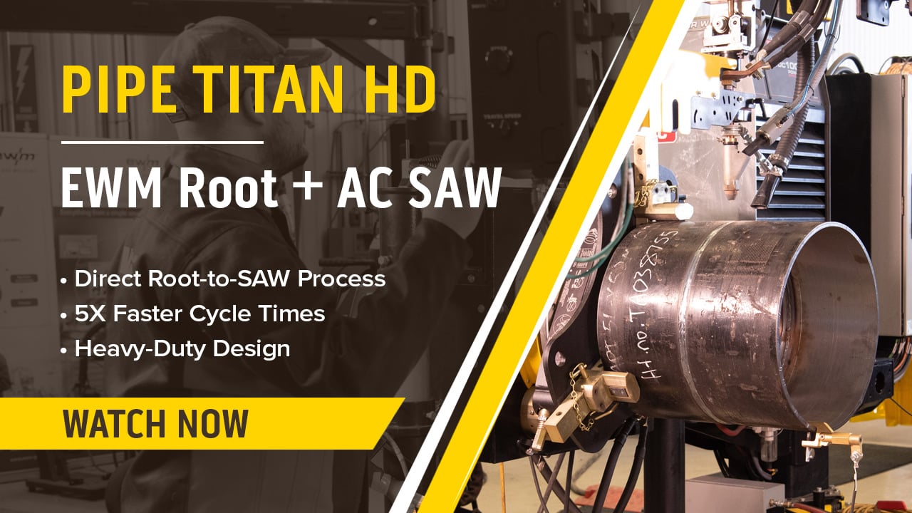 Direct Root-to-SAW Pipe Welding System