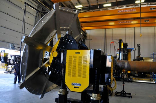 gear tilt welding positioner