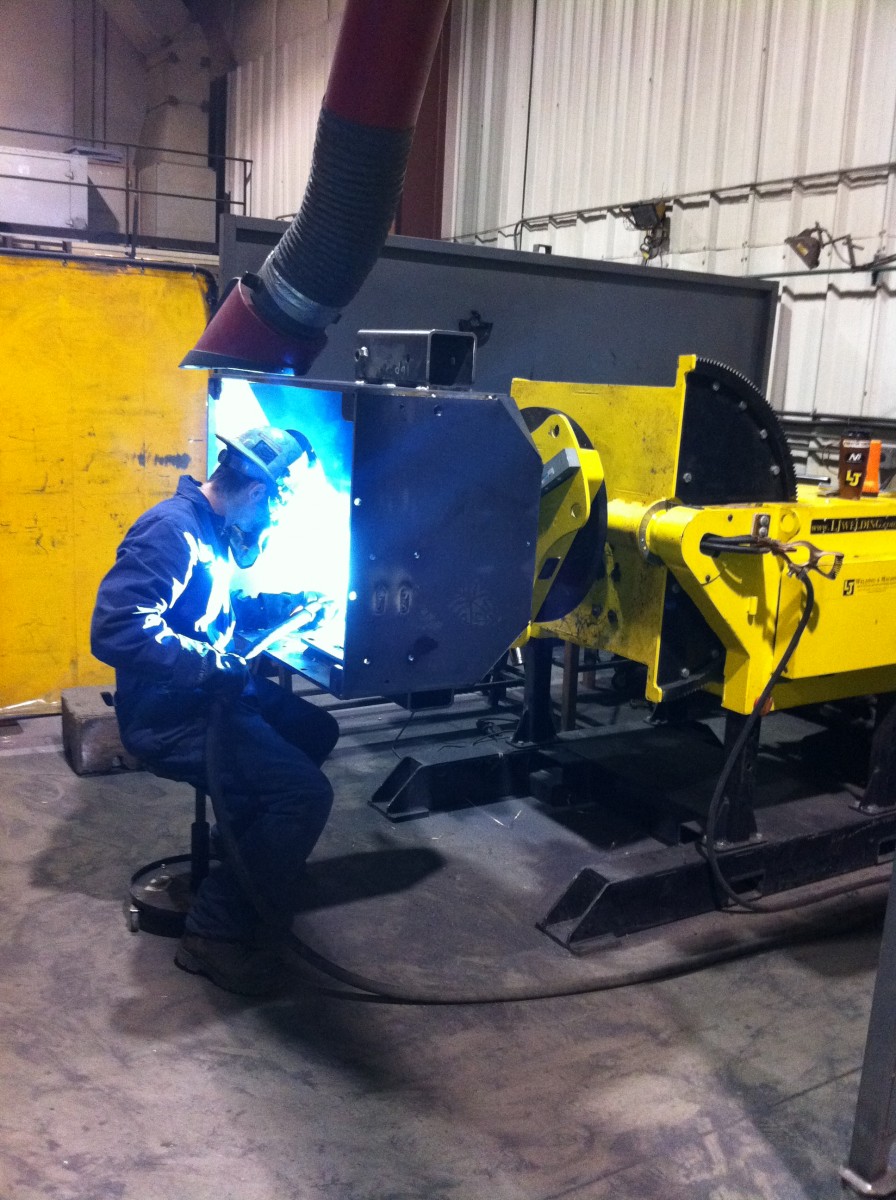 gear tilt welding positioner