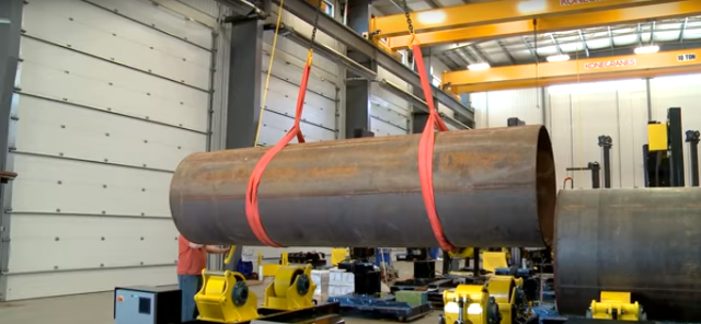 pipe growing line turning rolls for fit-up