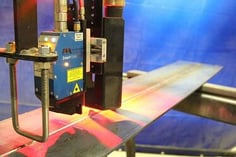 laser vision seam tracking demonstration with column and boom welder system