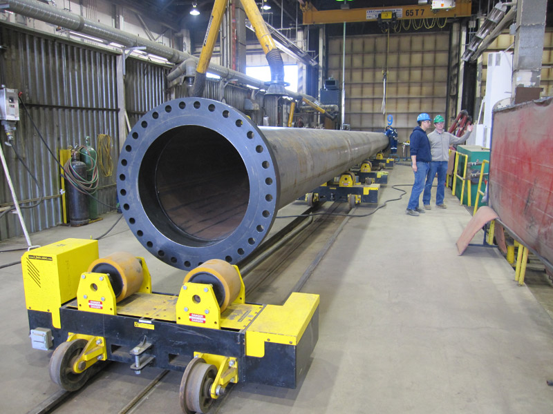 pipe and vessel welding rotators