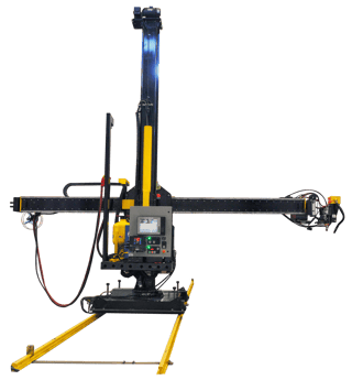 16 x 16 foot welding manipulator clearance model
