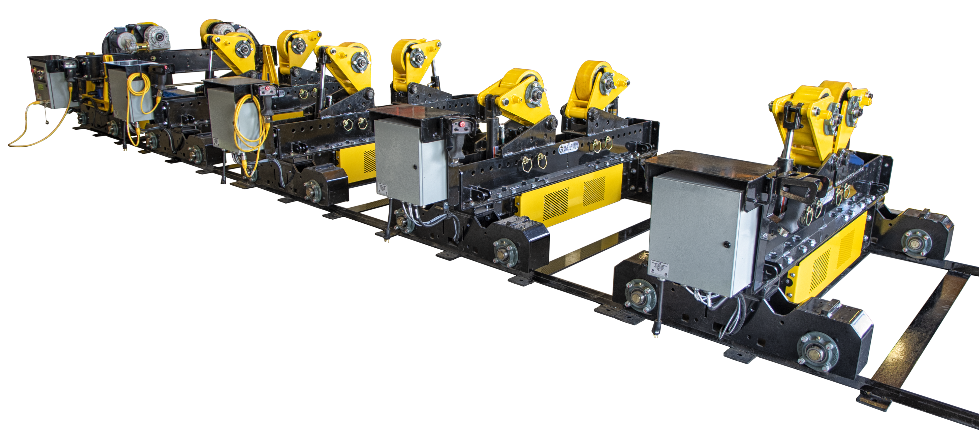 modular alignment fit-up rolls for material handling automation
