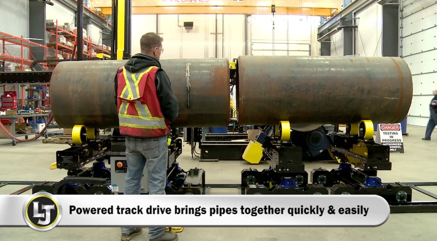 pipe double-jointing system for pipe fit-up process