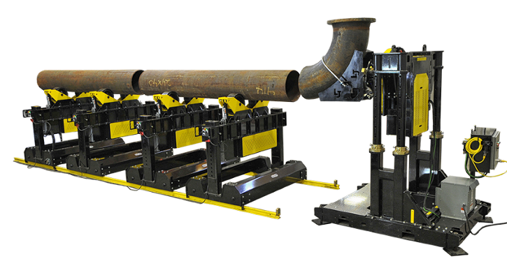 headstock welding positioner with tank turning rolls