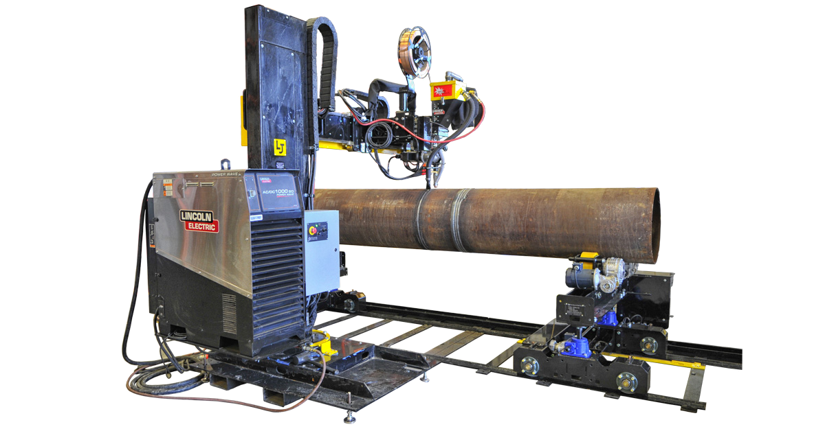 subarc column and boom manipulator pipe jointing system