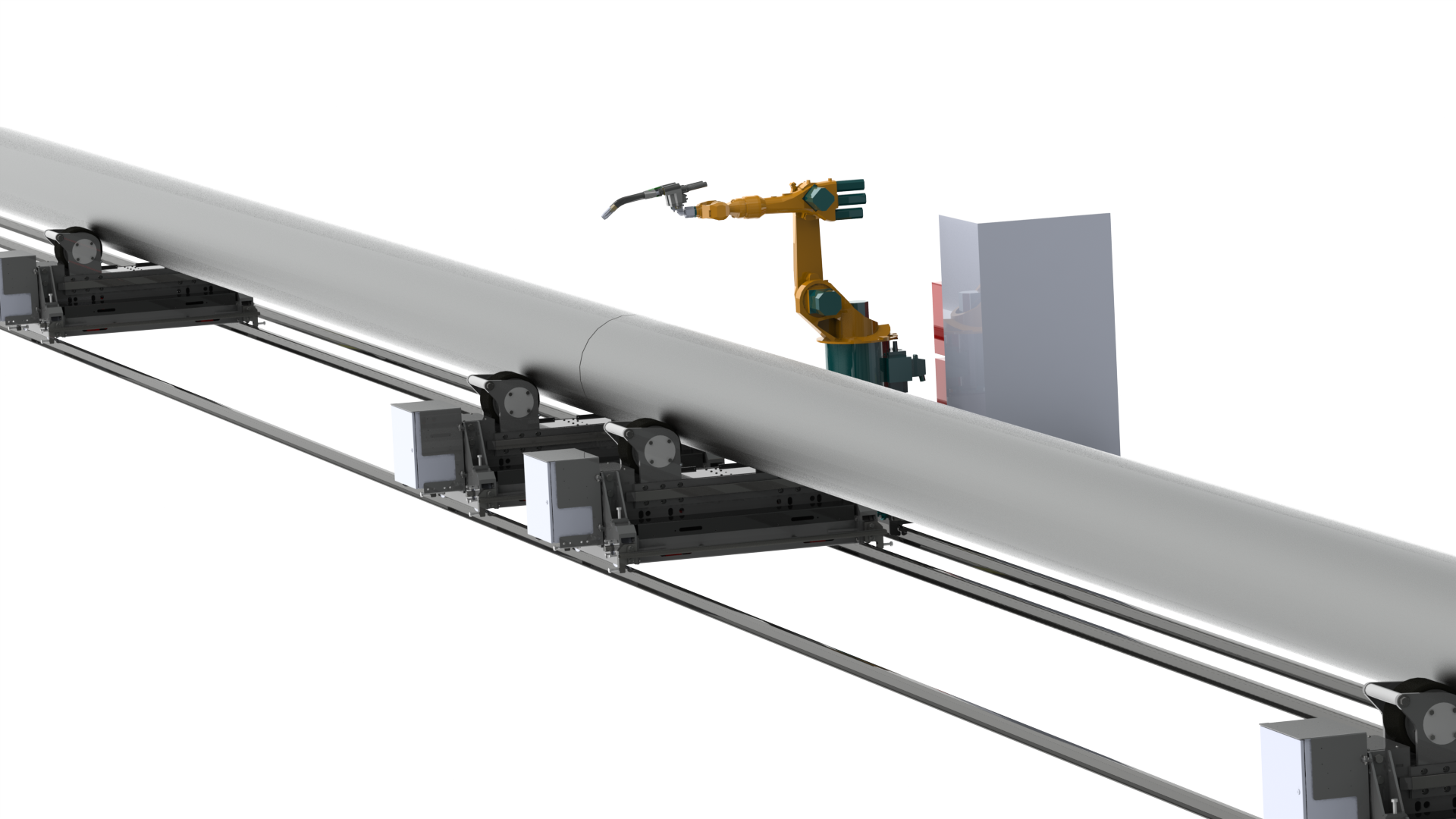 robotic pipe welding cell