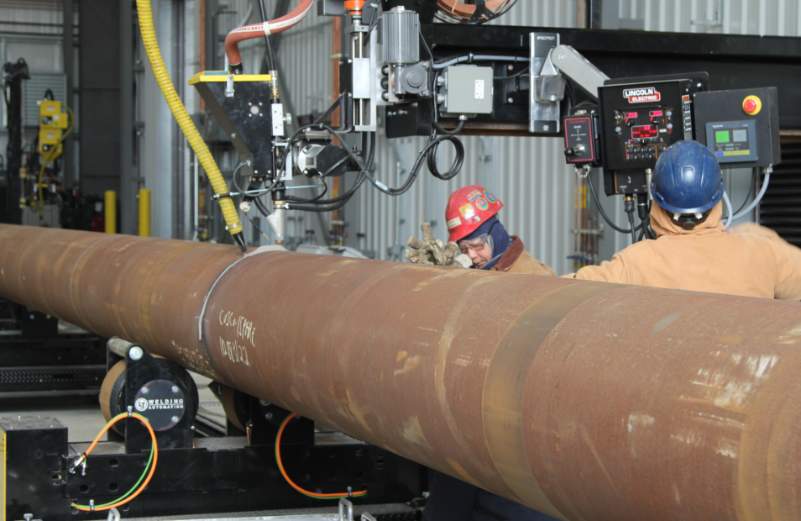 welding manipulator and pipe rollers