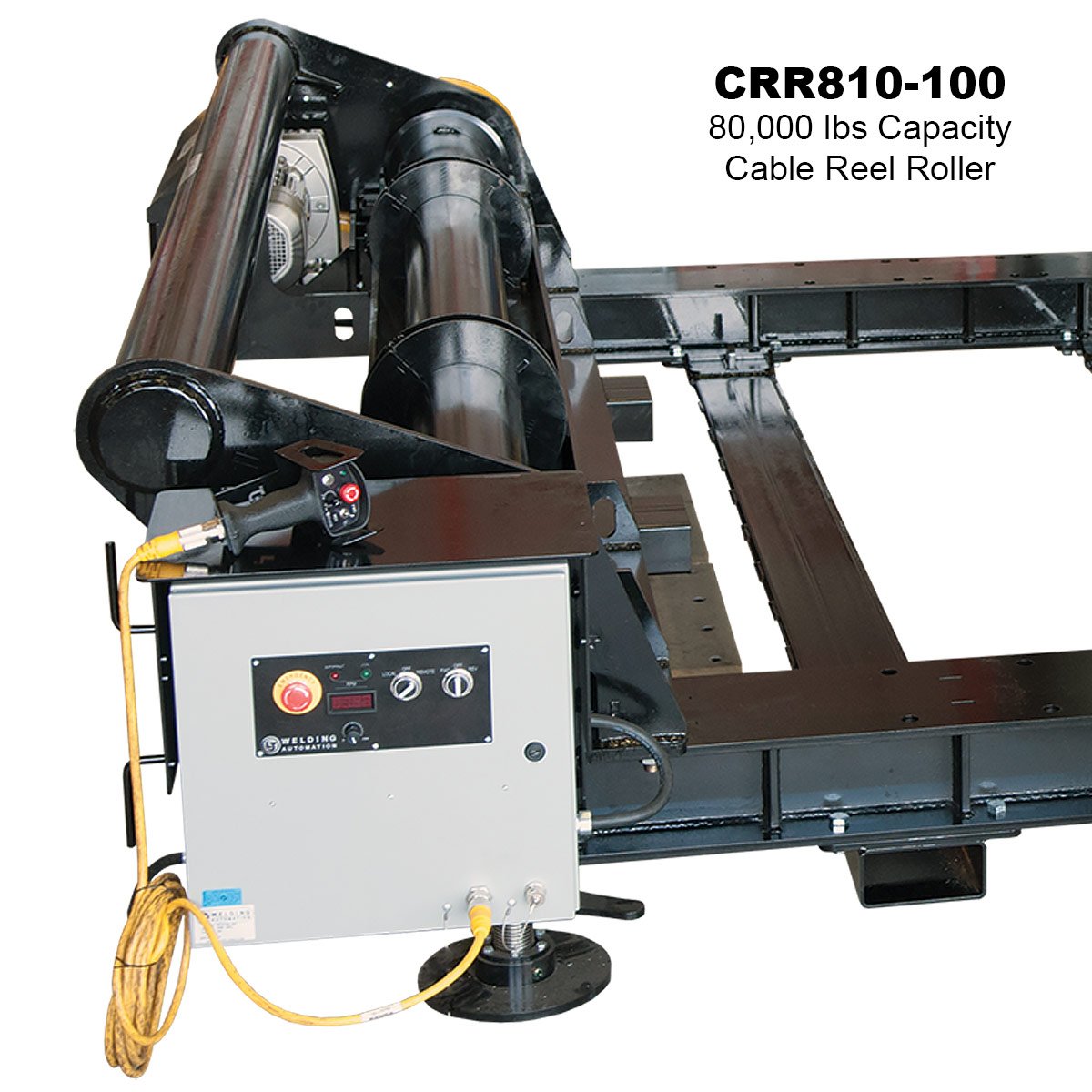 reel roller platforms designed to make cable pay-out and take-up