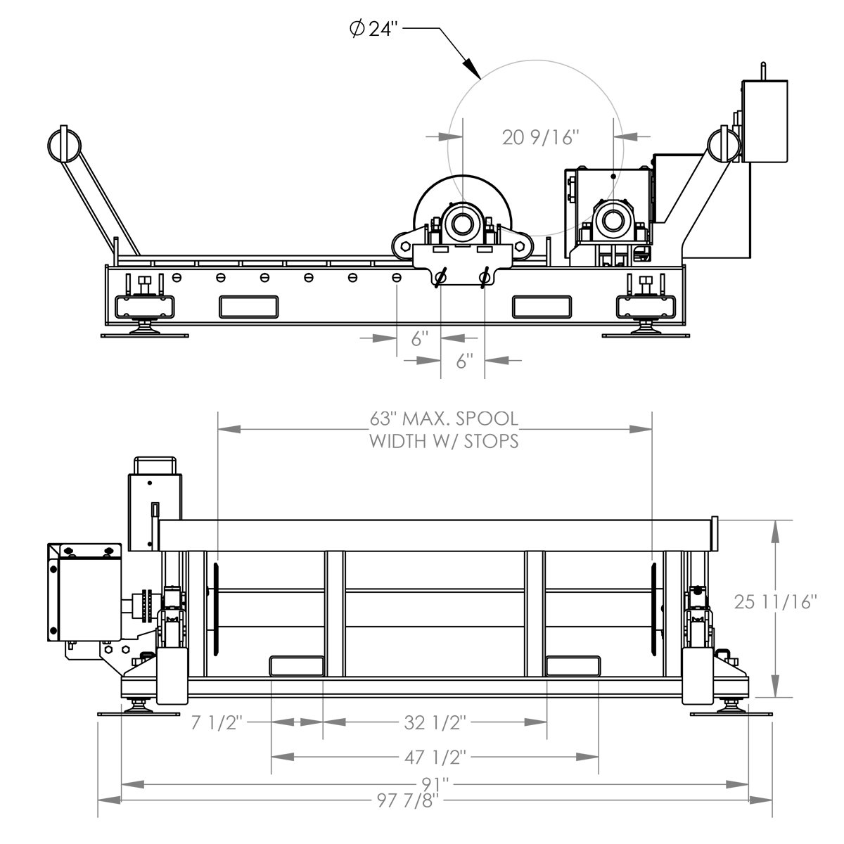 03-20000lbs-Cable-Reel-Roller