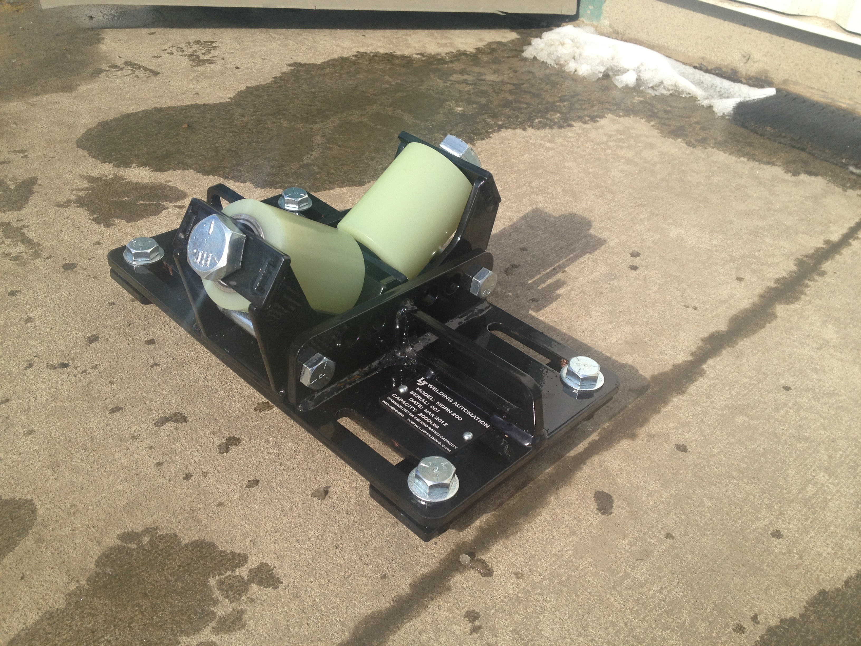 1Ton Narrow Unidirectional I Beam Pipe Rigging Rollers MDRN200