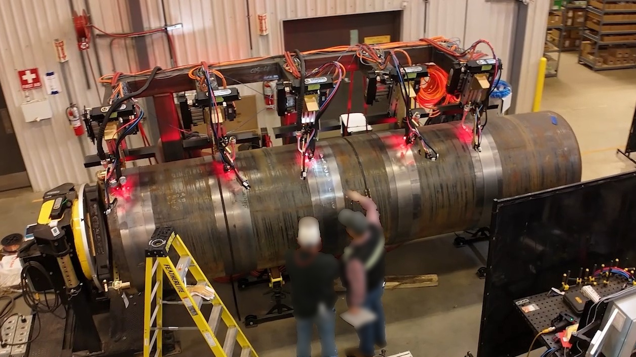 5 head GMAW circ welding system