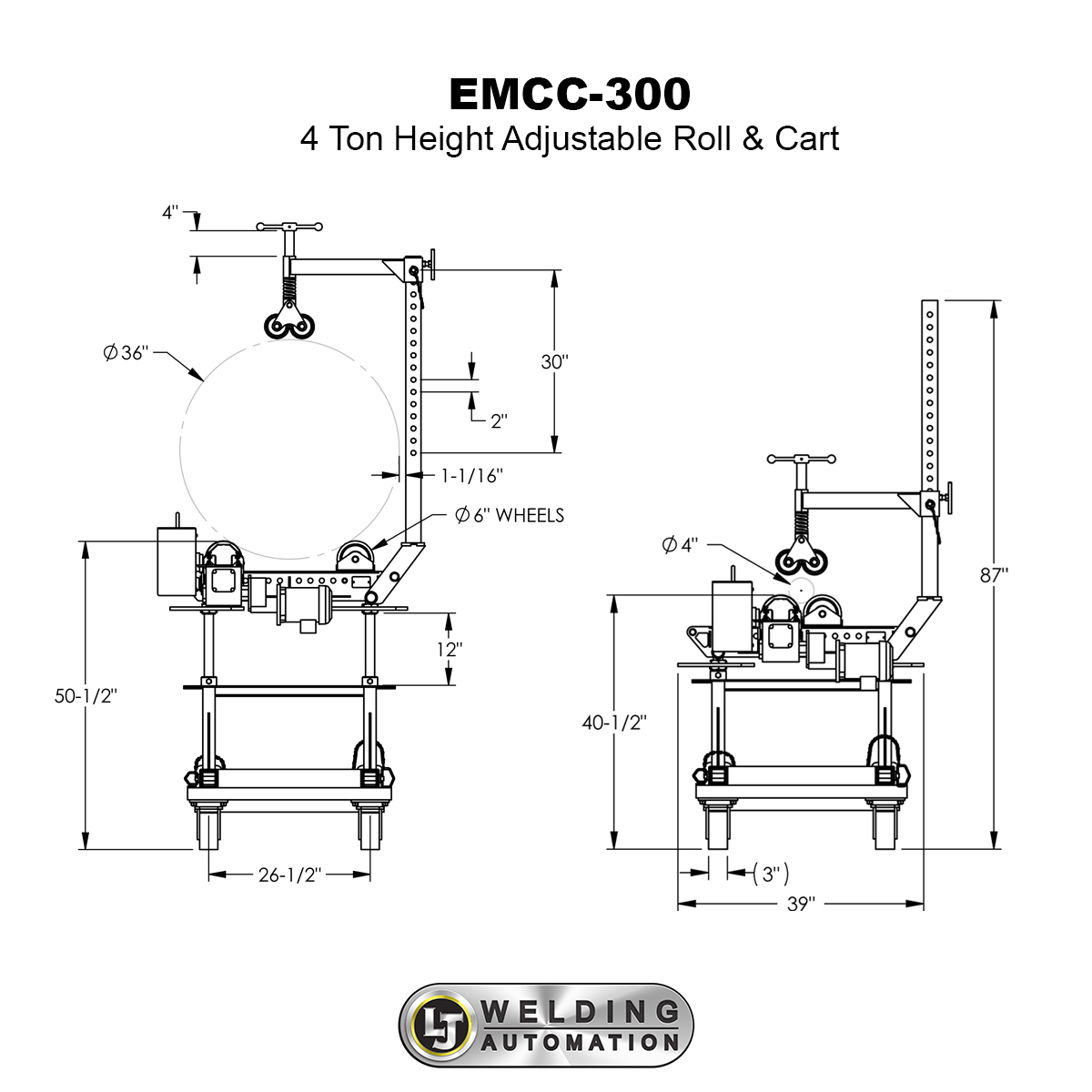 Turntable with Turn Knob Height Adjustment