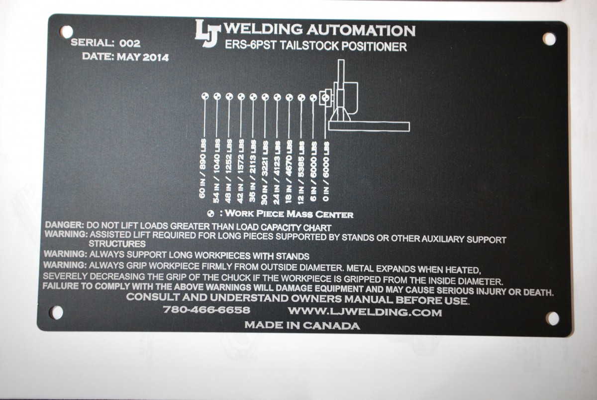 Powered Elevation Tailstock Welding Positioner