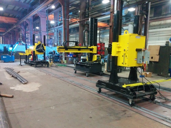 used welding positioners and column & boom welding manipulator for sale