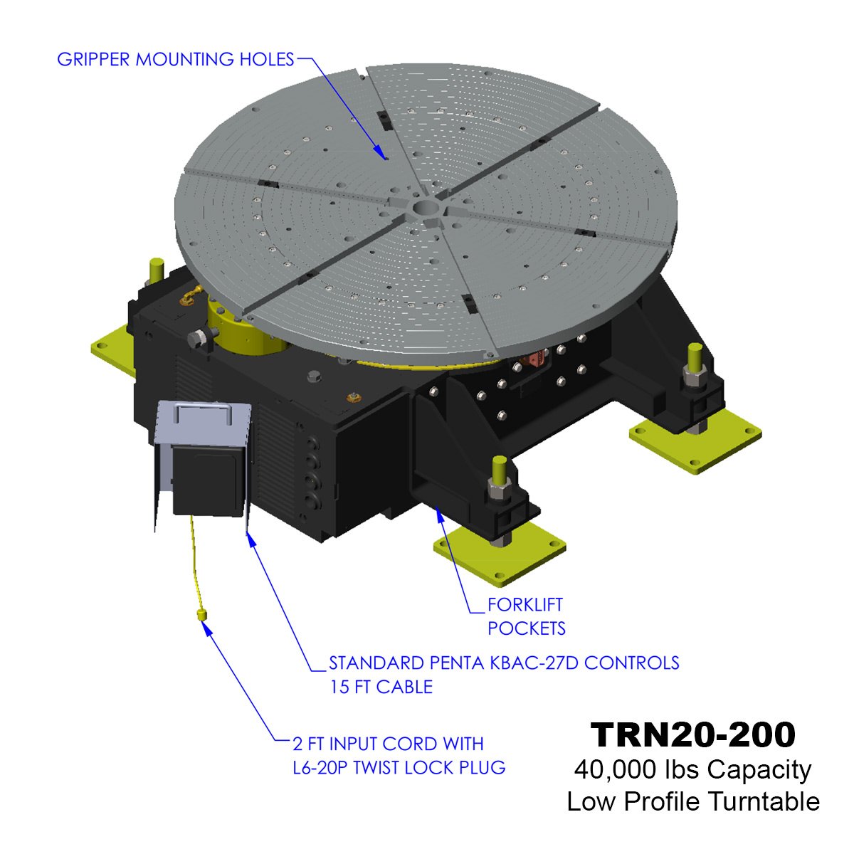 TRN20-200 automated turntable