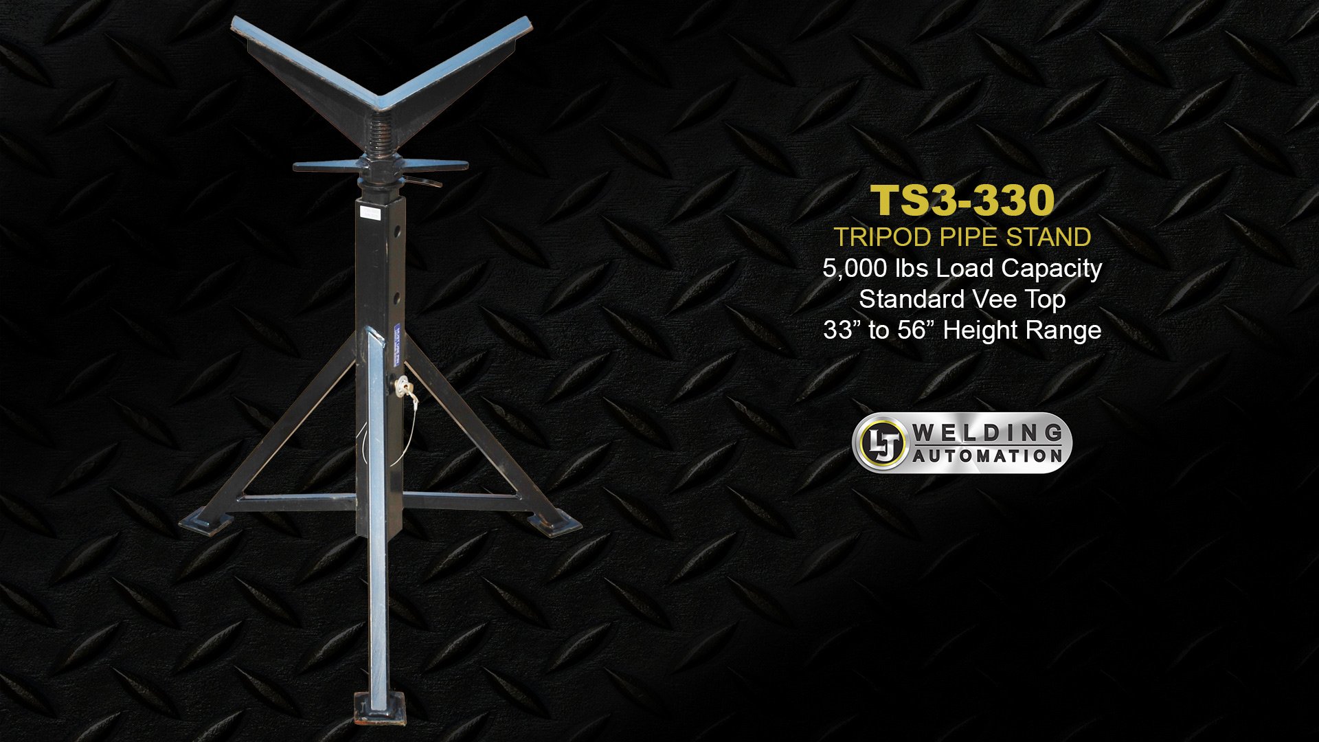 5,000 lb Tripod Pipe Stands For Rent or Sale - TS3-330V