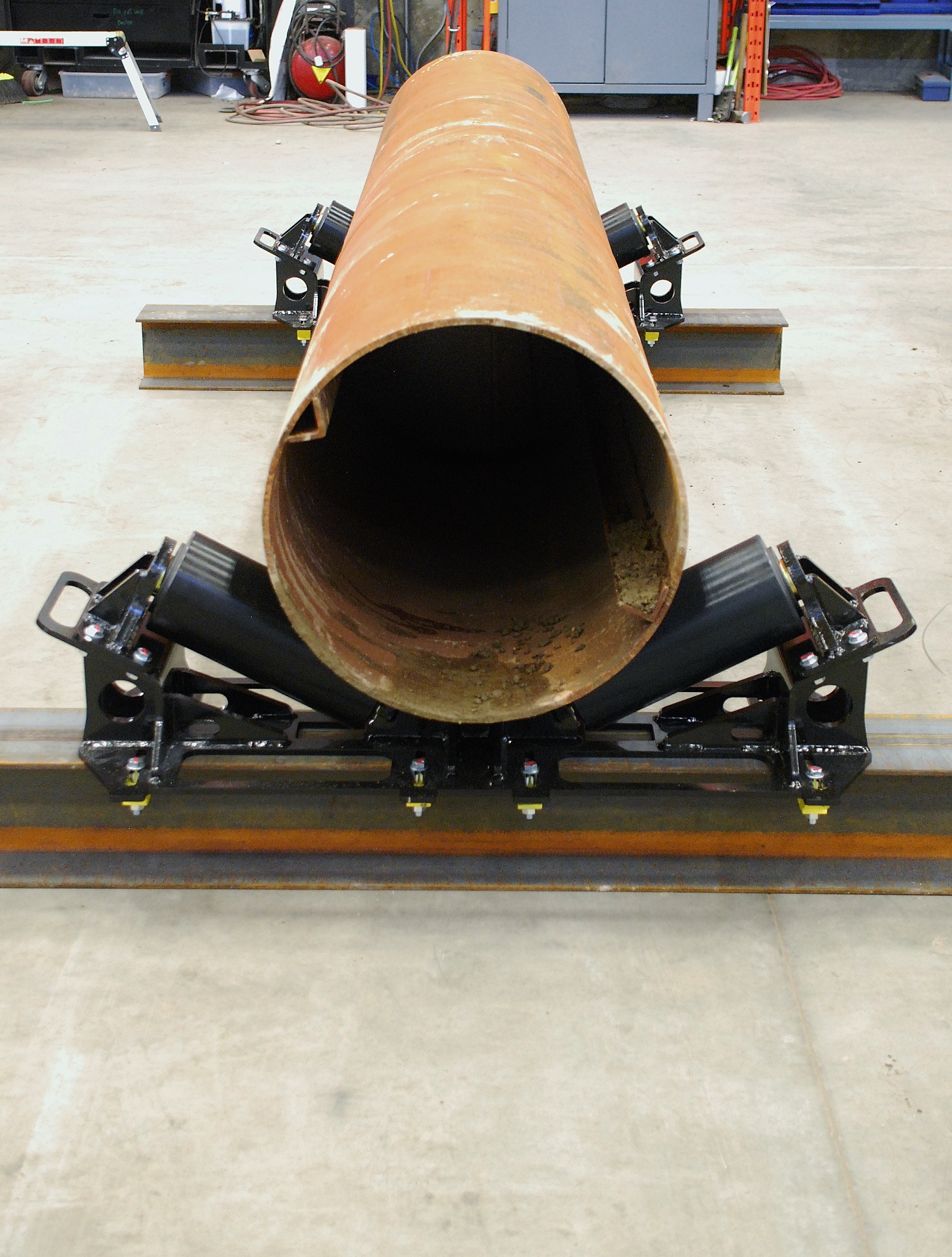 10Ton Unidirectional Ibeam Pipe Rigging Rollers HZDD60200