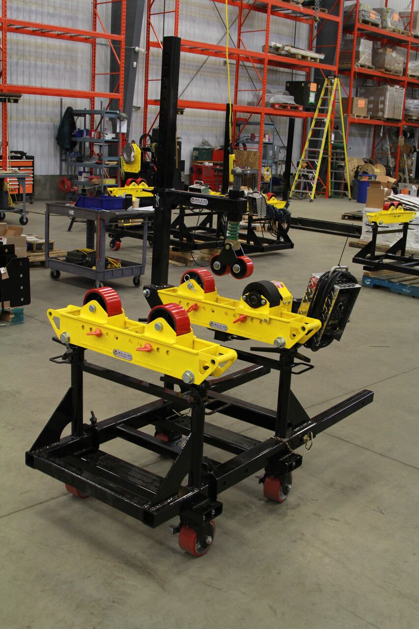 Pipe Stand Rollers Pipe Roll Stands and Cart For Sale or Rental EMCC300