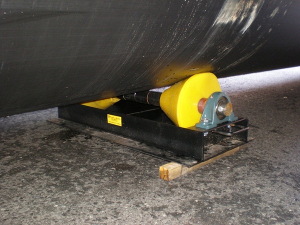 pipeline rollers with polyurethane
