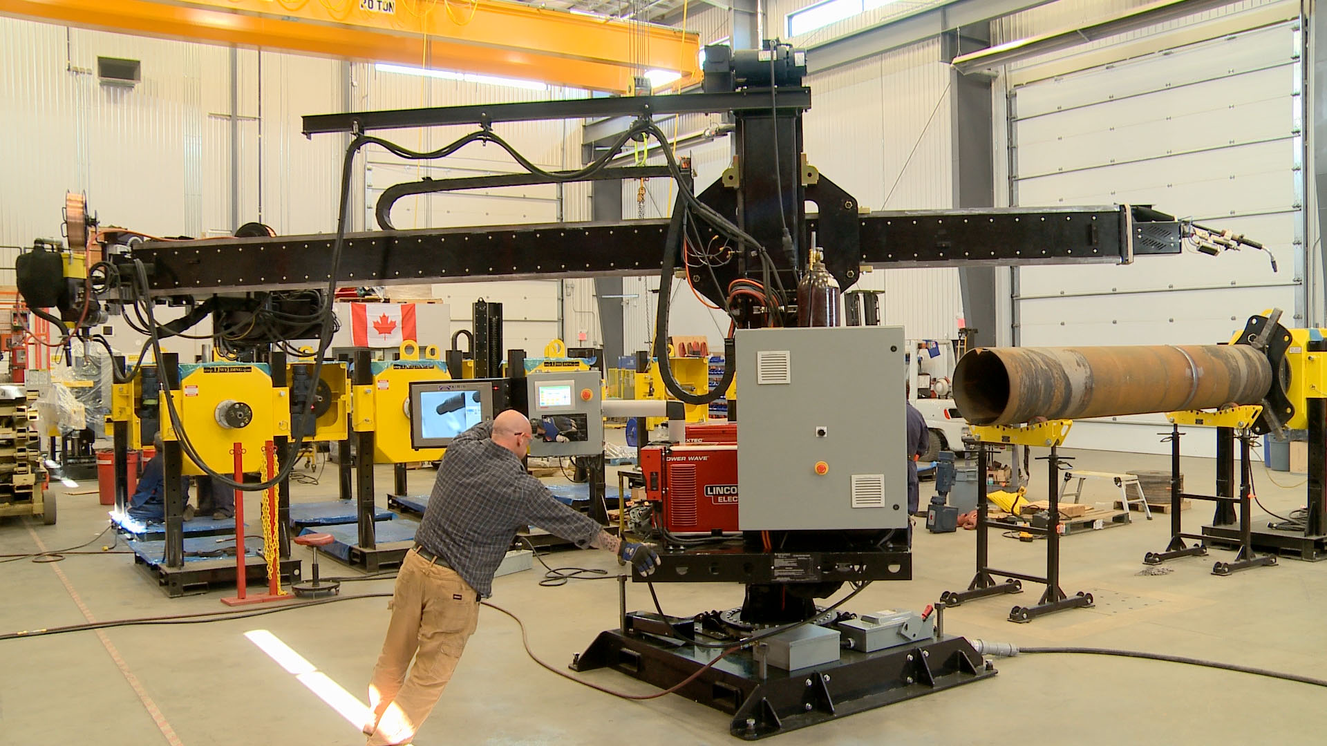 welding manipulator swivel base demonstration