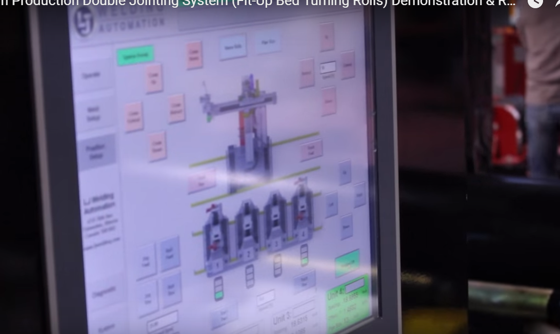 HMI controls for column and boom system